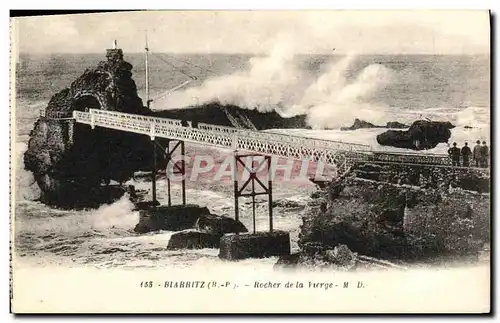 Cartes postales Biarritz La Rocher de la Vierge