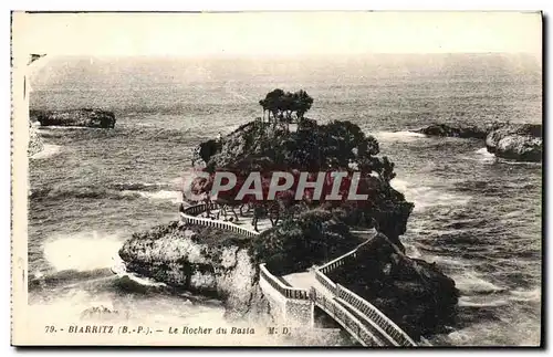 Cartes postales Biarritz La Rocher du Basta