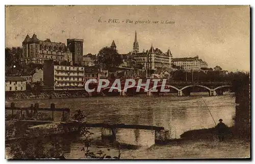 Cartes postales Pau Vue Generale Sur le Gare Pecheur