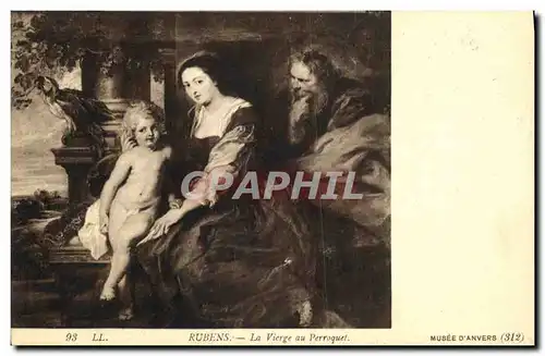 Ansichtskarte AK Rubens La Vierge Au Perroquet Musee d Anvers