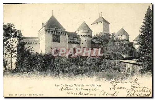 Ansichtskarte AK Les Chateaux Vaudois Chillon