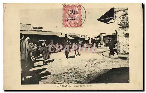 Cartes postales Casablanca Place Bab el Souk Maroc