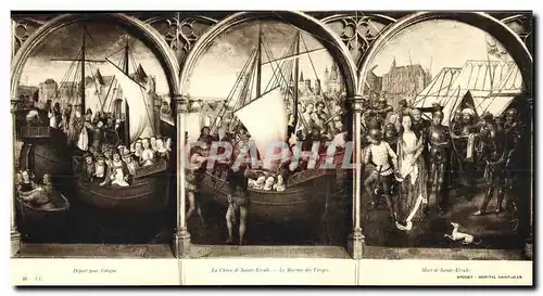 CARTE TGRIPLE Depart pour Cologne La chasse de Sainte Ursule Mort de Sainte Ursule Brugues Hopital S