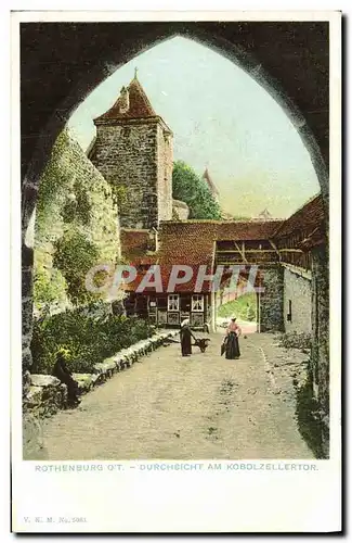 Cartes postales Rothenburg ob Durchsicht Am Kobolzellertor