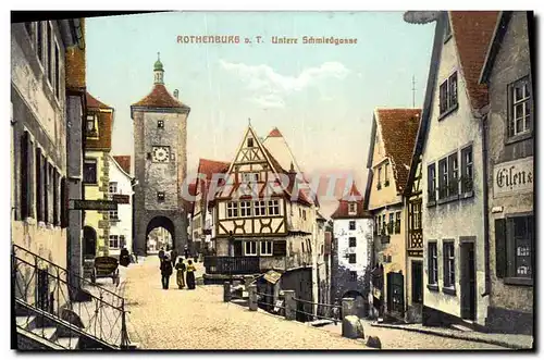 Cartes postales Rothenburg ob Untere Schmiedgasse