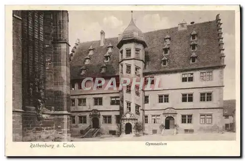 Cartes postales Rothenburg Laub Gymnasium