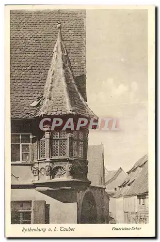 Cartes postales Rothenburg Lauber Fuerleins Erker