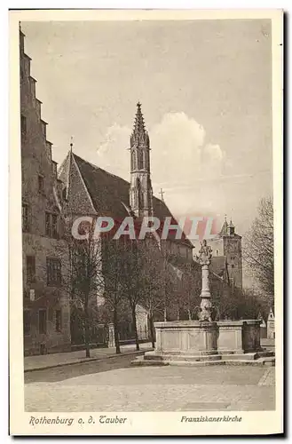 Cartes postales Rothenburg Lauber Franziskarnerkirche