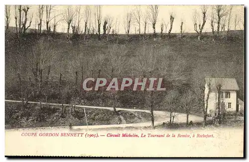 Cartes postales Coupe Gordon Bennett Circuit Michelin Le tournant de la remise a Rochefort Automobile