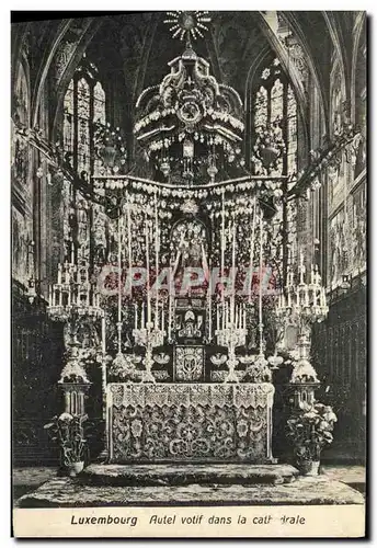 Cartes postales Luxembourg Autel Votif dans la Cathedrale