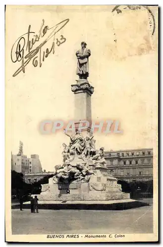 Cartes postales Buenos Aires Monumento