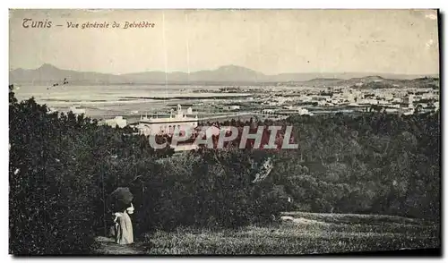 Cartes postales Tunis Vue Generale du Belvedere