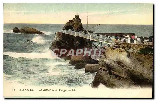 Cartes postales Biarritz Le Rocher de la Vierge