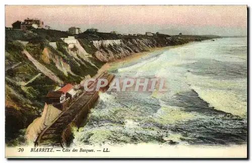 Cartes postales Biarritz Cote des Basques