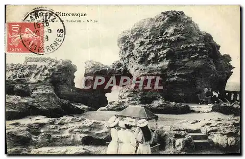 Cartes postales Biarritz Rocher de la loge du theatre