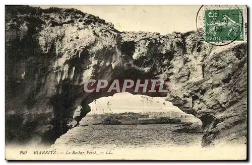 Cartes postales Biarritz Le Rocher Perce