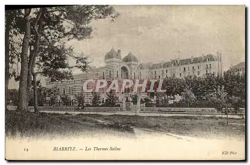 Ansichtskarte AK Biarritz Les Thermes Salins