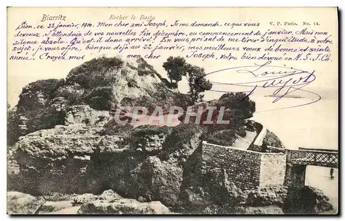 Cartes postales Biarritz Rocher le Basta