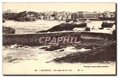 Cartes postales Biarritz Un Coin de la Cote