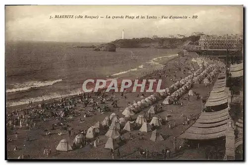 Ansichtskarte AK Biarritz La Grande Place et les Tentes vue d ensemble