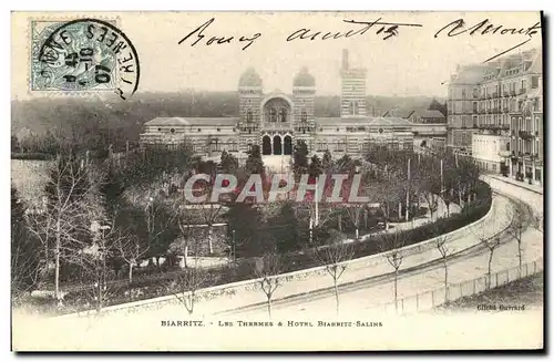 Ansichtskarte AK Biarritz Les Thermes Hotel Biarritz Salins