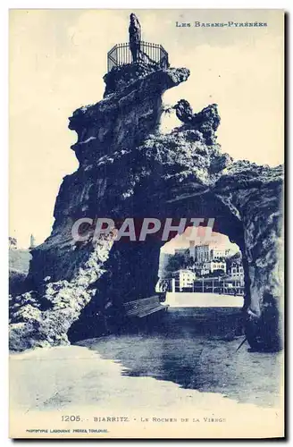 Cartes postales Biarritz Le rocher de la vierge