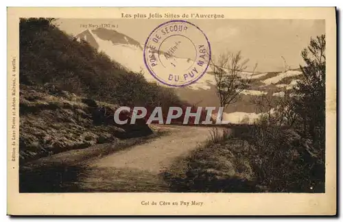 Cartes postales L Auvergne Col de Cere au Puy Maruy