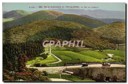 Ansichtskarte AK L Auvergne Route Automobile du Puy de Dome au Col de Ceyssat