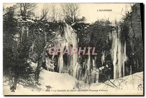 Ansichtskarte AK La Cascade du Saut du Loup Paysage d hiver