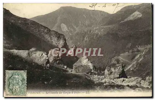 Ansichtskarte AK Auvergne Le Chemin des Gorges d Enfer