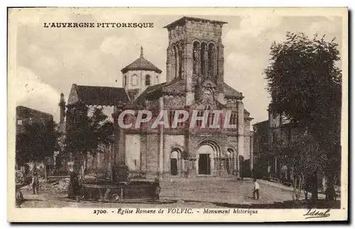 Ansichtskarte AK Eglise Romane de Volvic Monument Historique