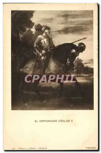 Ansichtskarte AK El Emperador Carlos V Tiziano Madrid