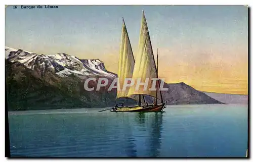 Cartes postales Barque du Leman