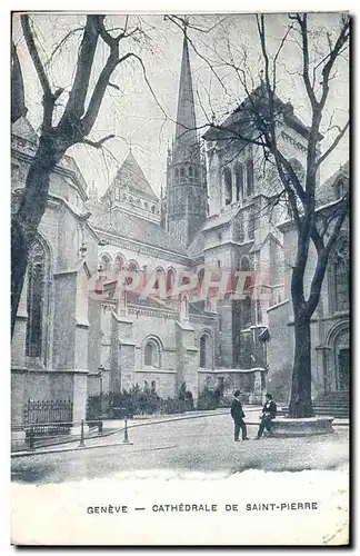 Cartes postales Geneve Cathedrale De Saint Pierre