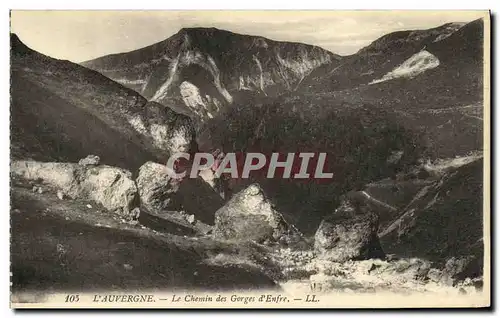 Ansichtskarte AK L Auvergne Le Chemin Des Gorges D Enfre