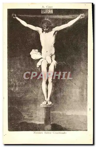 VINTAGE POSTCARD Nuestro Senor Crucificado Cano Christ