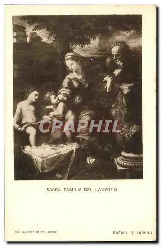 Cartes postales Sacra Familia Del Lagarto Rafael de Urbino