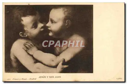 Ansichtskarte AK Jesus Y San Juan Luini Enfants