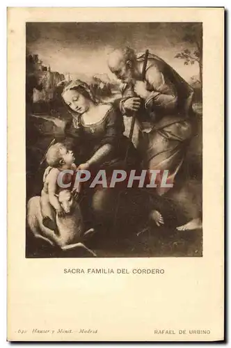 Ansichtskarte AK Sacra Familia Del Cordero Rafael de Urbino
