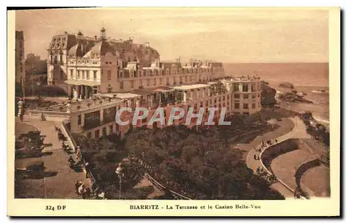 Cartes postales Biarritz La Tarrasse Et Le Casino Belle Vue