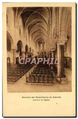 Cartes postales Couvent des Dominications de Biarritz Interieur de L Eglise