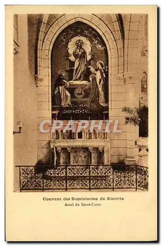 Ansichtskarte AK Couvent Des Dominiations de Biarritz Autel De Sacre Coeur