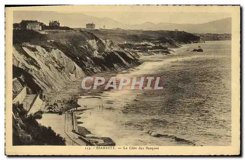 Cartes postales Biarritz La Cote Des Basques