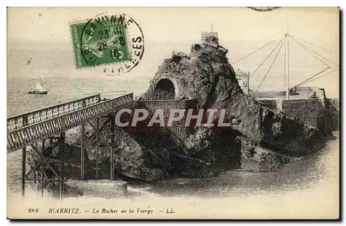 Cartes postales Biarritz Rocher de la Vierge