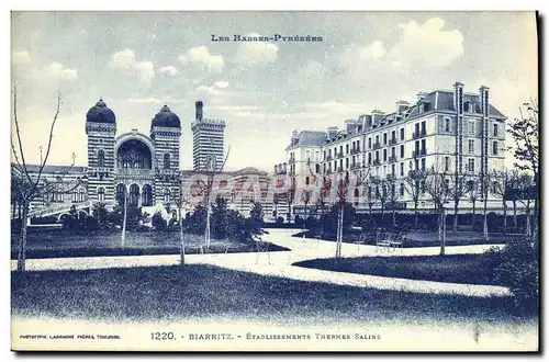 Ansichtskarte AK Biarritz Etablissements Thermes Salins