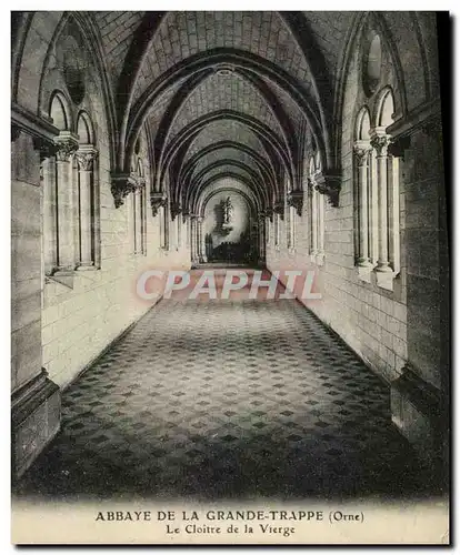 Ansichtskarte AK Abbaye De La Grande Trappe Le Cloitre De La Vierge