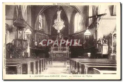 Cartes postales Juvigny Sous Andaine Interieur de L Eglise