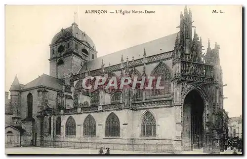 Ansichtskarte AK Alencon L Eglise Notre Dame