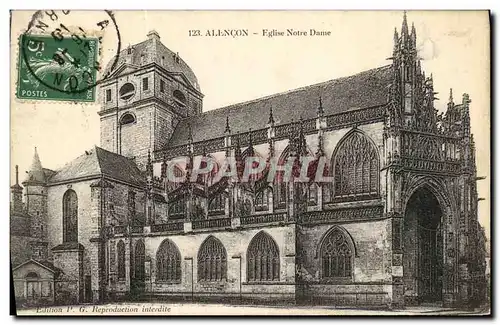 Cartes postales Alencon Eglise Notre Dame