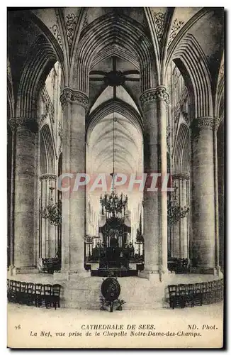 Cartes postales Cathedrale De Sees Vue Prise De La Chapelle Notre Dame des Champs